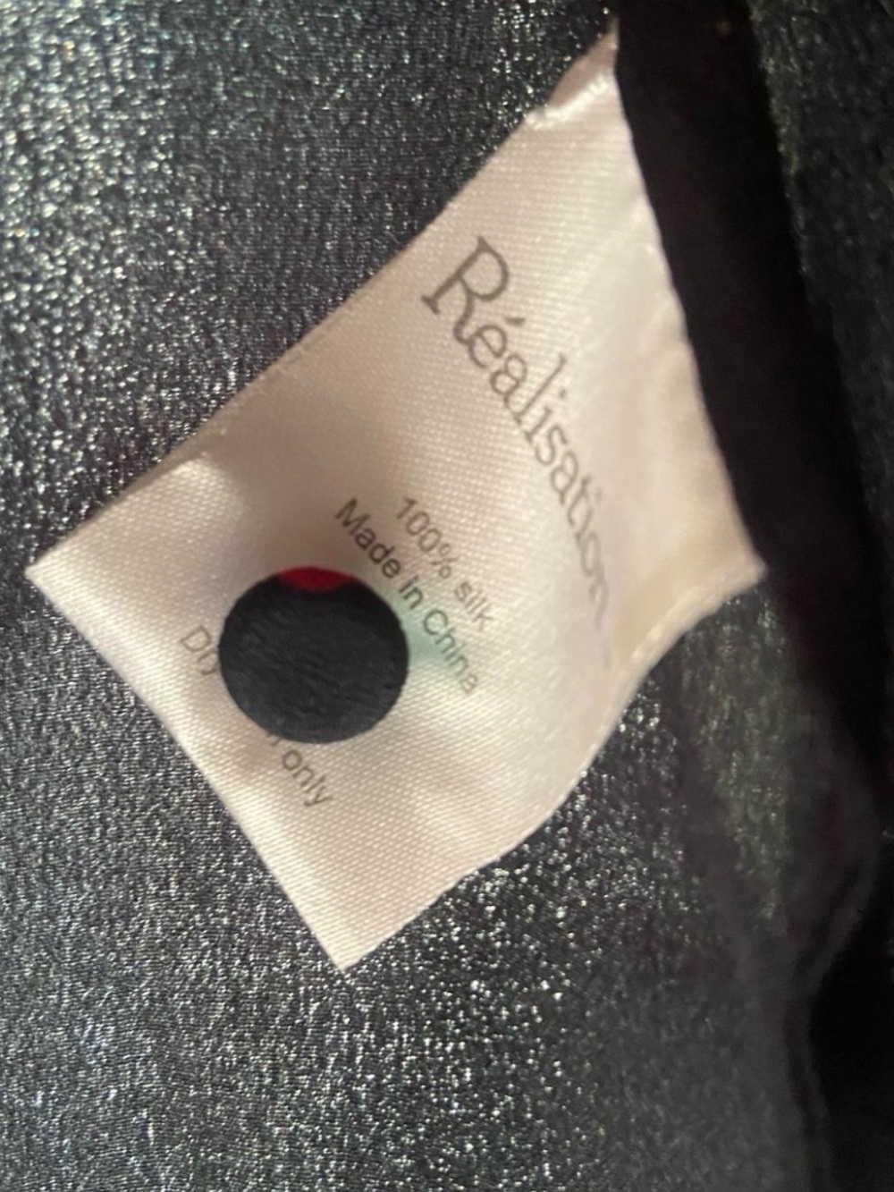 Realisation Par Black Mini Dress with Red, Pink, Blue, Cream Polka Dots - Picture 4 of 5